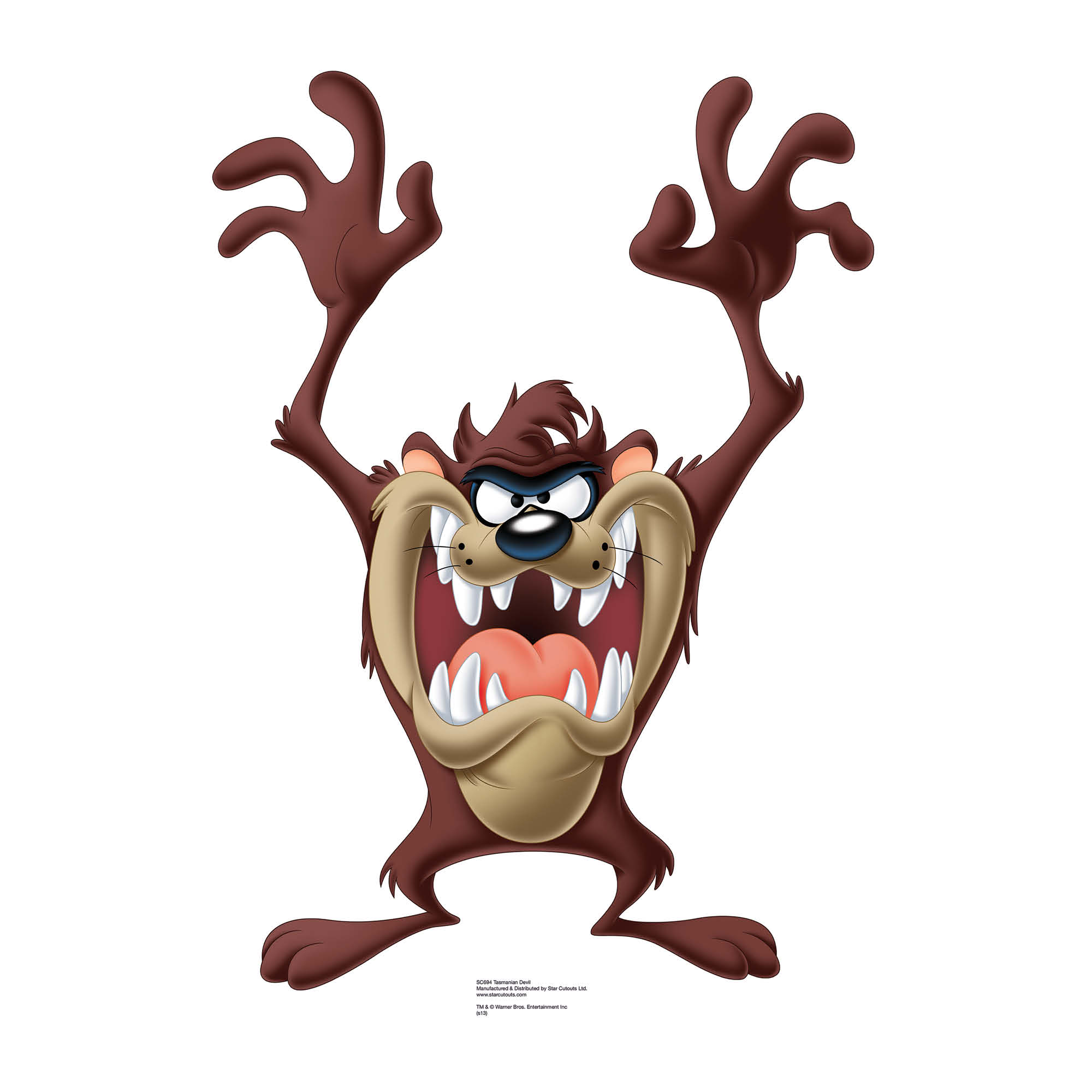 SC694 Tazmanian Devil Cardboard Cut Out Height 87cm – Star Cutouts