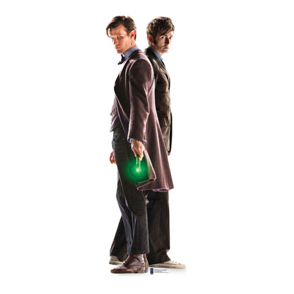 10th & 11th Doctor 50th Anniversary Special Matt Smith and David Tenant Cardboard Cut Out Height 182cm - Star Cutouts