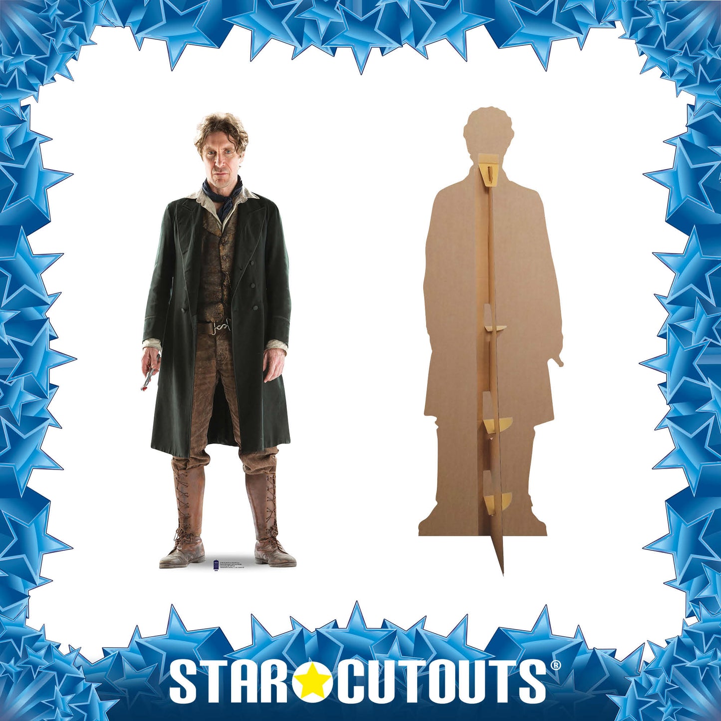 The 8th Doctor_Paul_McGann 50th Anniversary Special Cardboard Cut Out Height 185cm - Star Cutouts