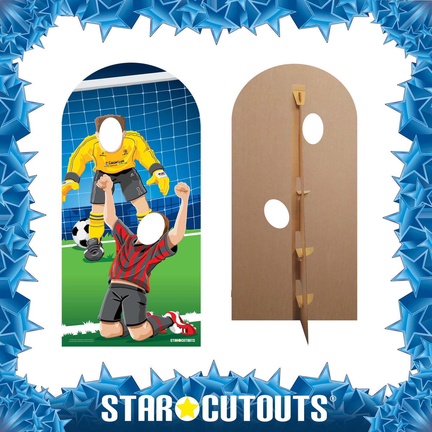 SC708 World Football Event Stand In Adult Cardboard Cut Out Height 192cm