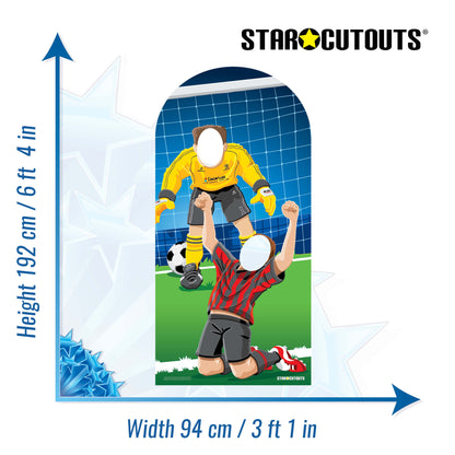 SC708 World Football Event Stand In Adult Cardboard Cut Out Height 192cm