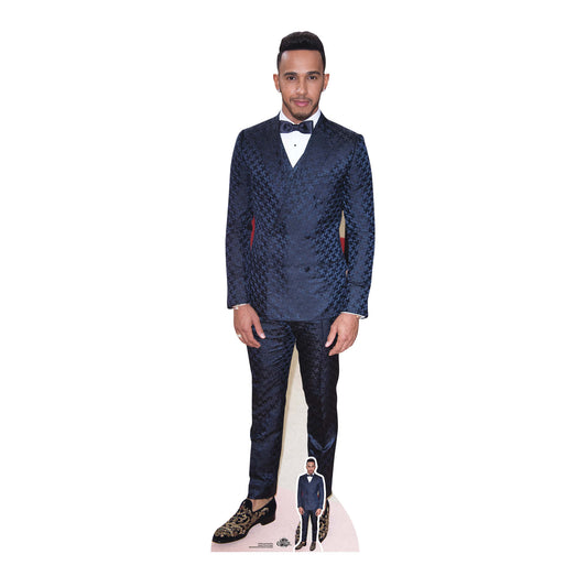 CS709 Lewis Hamilton RED CARPET Height 174cm Lifesize Cardboard Cut Out With Mini
