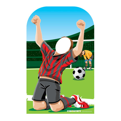 SC709 Child-Sized Football Stand In Cardboard Cut Out Height 117cm