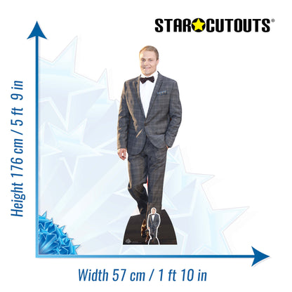CS710 Valtteri Bottas RED CARPET Height 176cm Lifesize Cardboard Cut Out With Mini