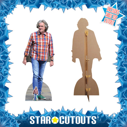 CS713 James May Height 182cm Lifesize Cardboard Cut Out With Mini