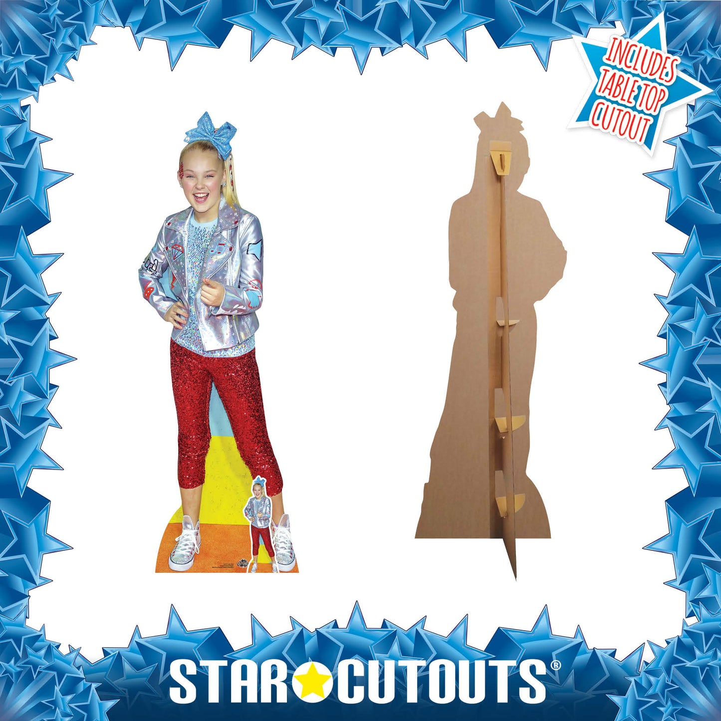 CS717 Jojo Siwa Height 172cm Lifesize Cardboard Cut Out With Mini