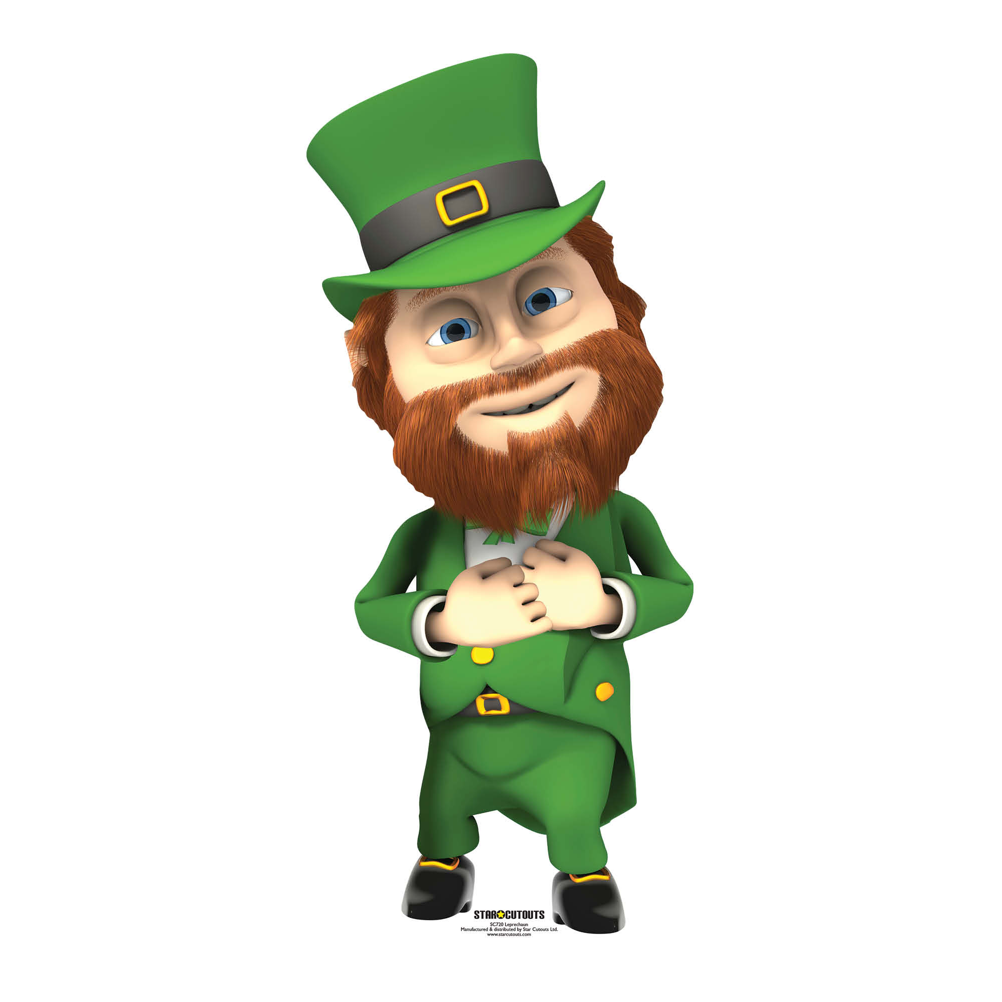 SC720 Leprechaun Cardboard Cut Out Height 139cm – Star Cutouts SC720 Leprechaun Cardboard Cut Out Height 139cm – Star Cutouts