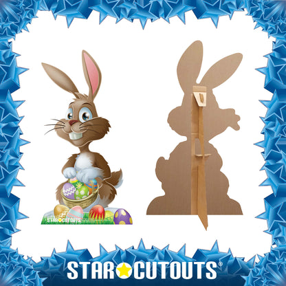 SC722 Easter Bunny Cardboard Cut Out Height 97cm