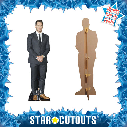 CS729 Chris Pratt Height 187cm Lifesize Cardboard Cut Out With Mini