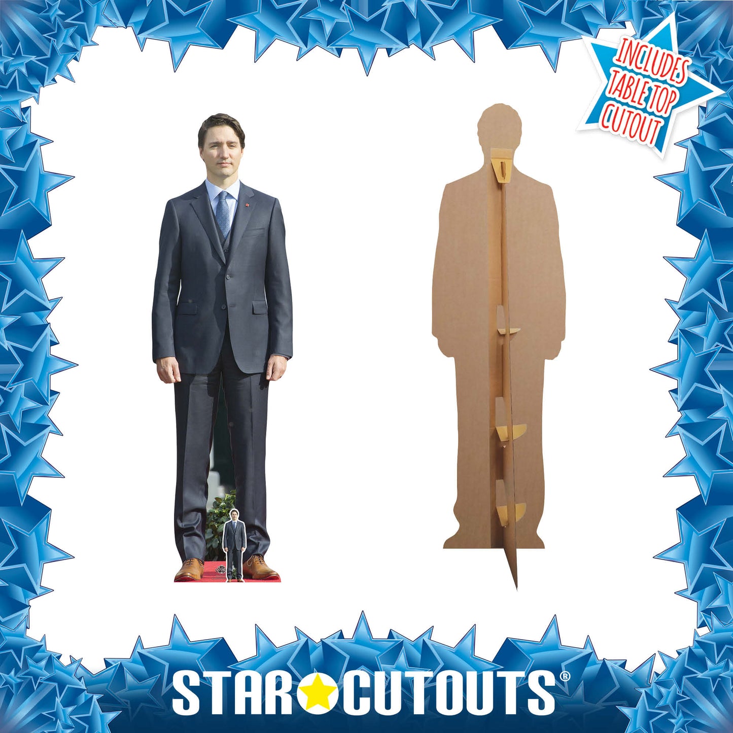 CS732 Justin Trudeau Height 188cm Lifesize Cardboard Cut Out With Mini