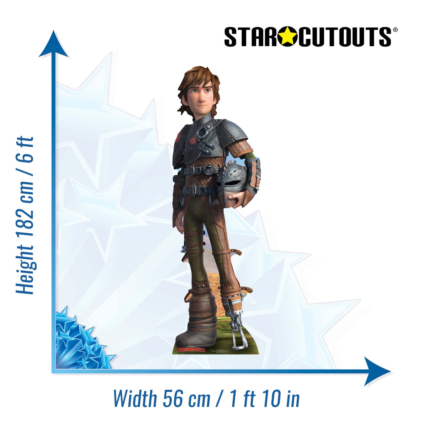 SC732 Hiccup Cardboard Cut Out Height 182cm