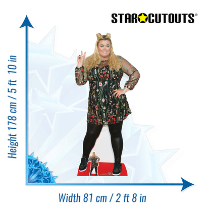CS733 Gemma Collins Height 178cm Lifesize Cardboard Cut Out With Mini
