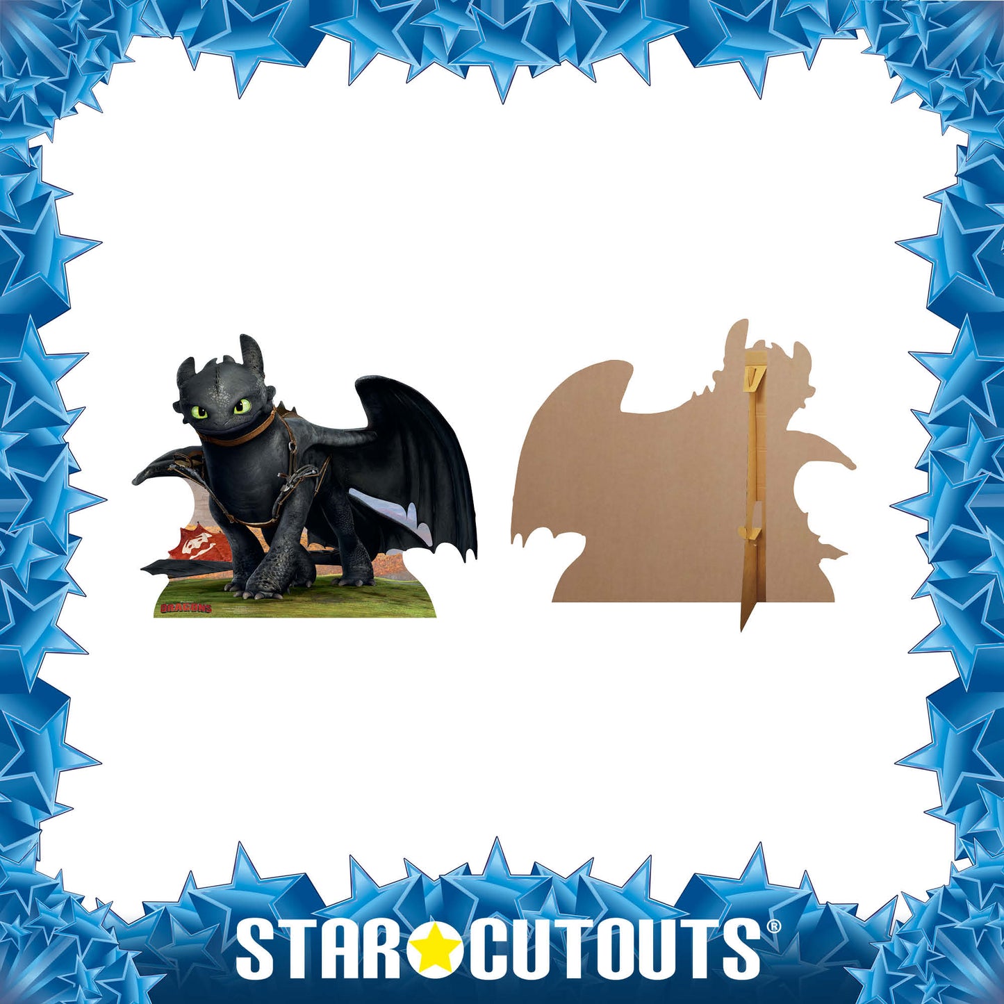 SC736 Toothless Dragon Cardboard Cut Out Height 100cm
