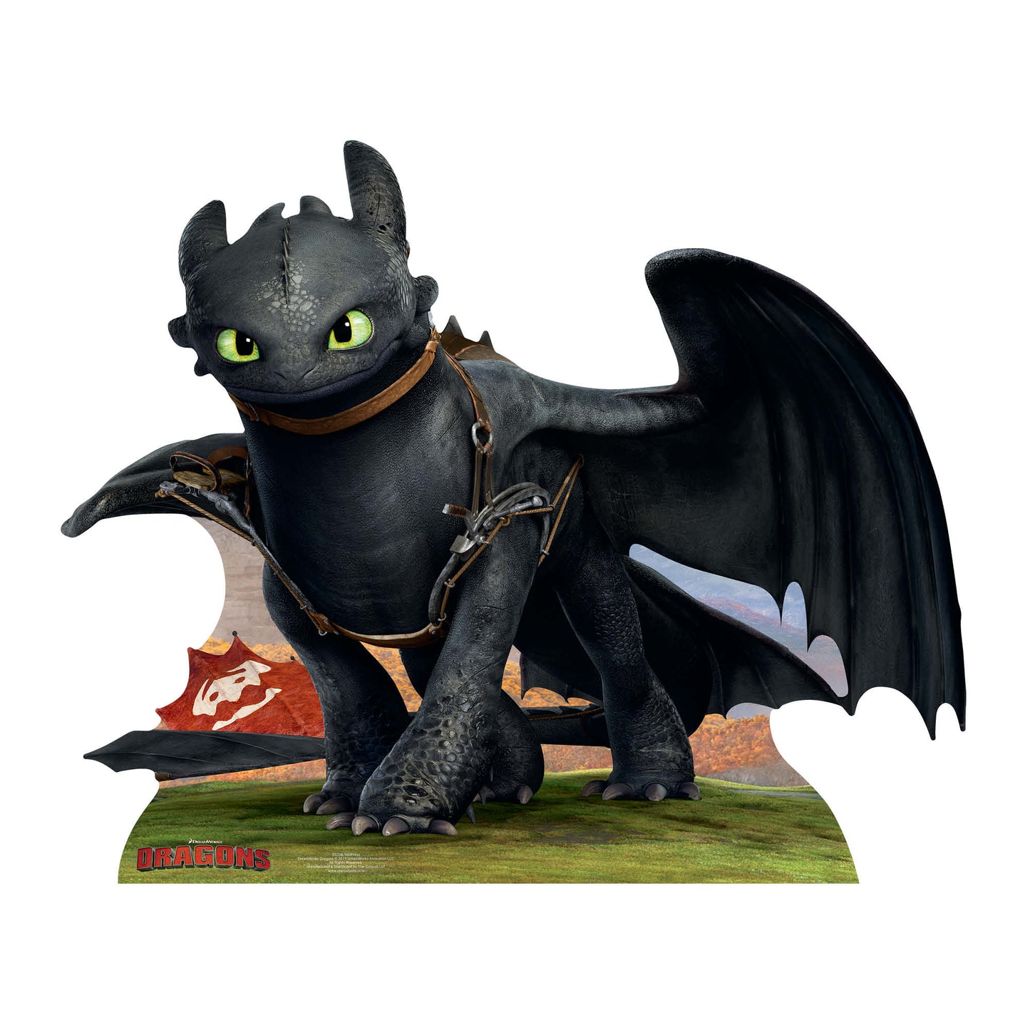 SC736 Toothless Dragon Cardboard Cut Out Height 100cm