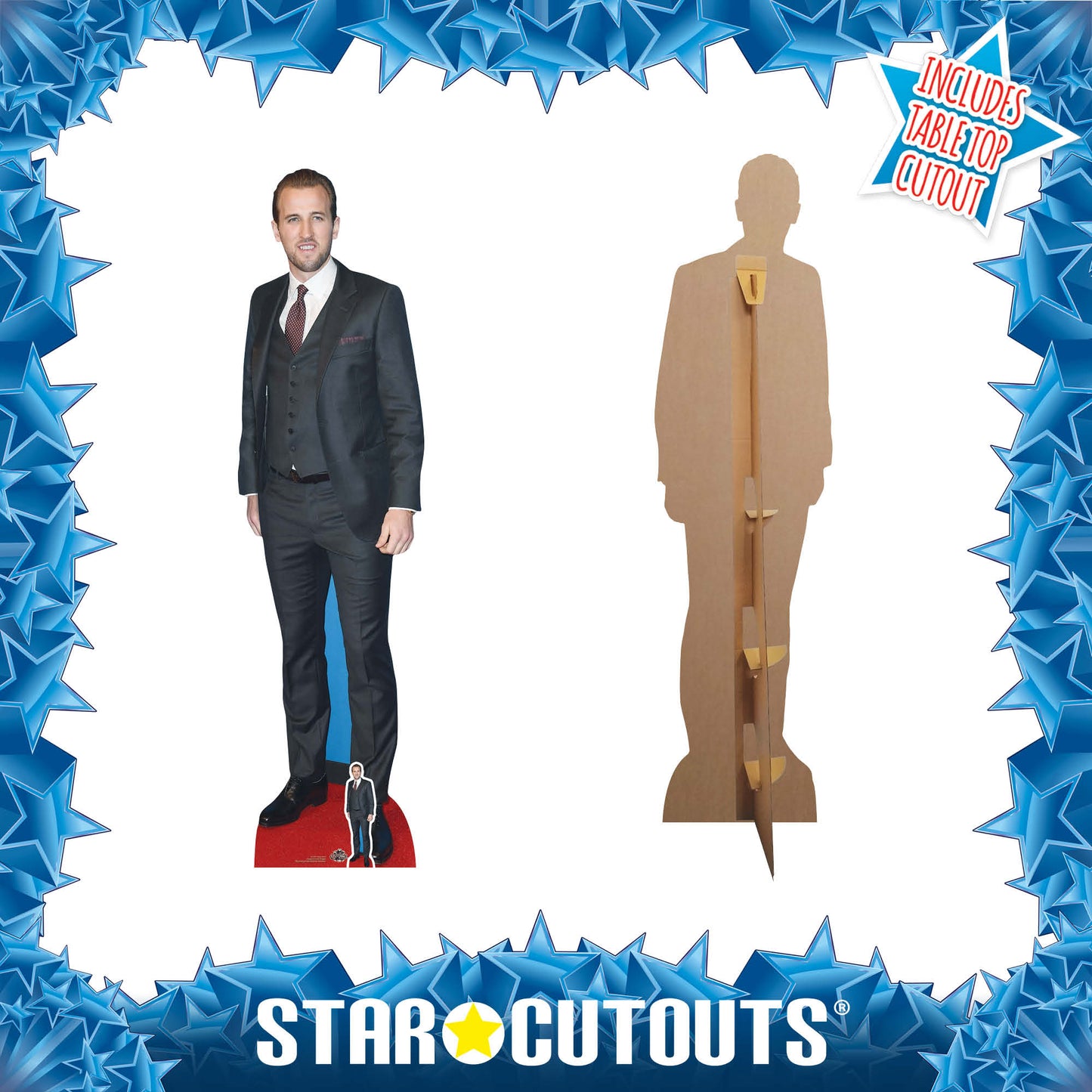 CS740 Harry Kane Height 187cm Lifesize Cardboard Cut Out With Mini