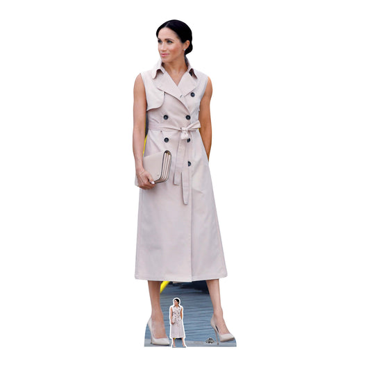 CS761 Meghan Markle Duchess of Sussex Height 172cm Lifesize Cardboard Cut Out With Mini