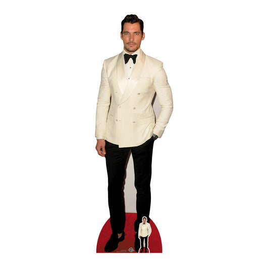 CS764 David Gandy Height 192cm Lifesize Cardboard Cut Out With Mini