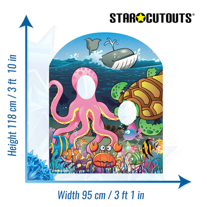 SC764 Under the Sea Stand In (Child) Cardboard Cut Out Height 118cm