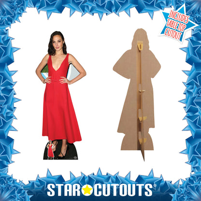 CS771 Gal Gadot Height 178cm Lifesize Cardboard Cut Out With Mini