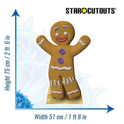 SC787 Gingy Cardboard Cut Out Height 75cm