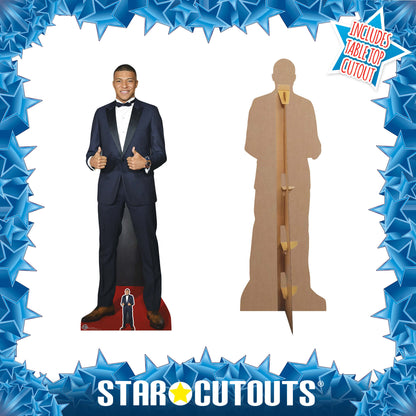 CS788 Kylian Mbappé Thumbs Up Height 180cm Lifesize Cardboard Cut Out With Mini