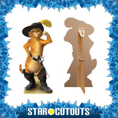 SC789 Puss in Boots Cardboard Cut Out Height 91cm