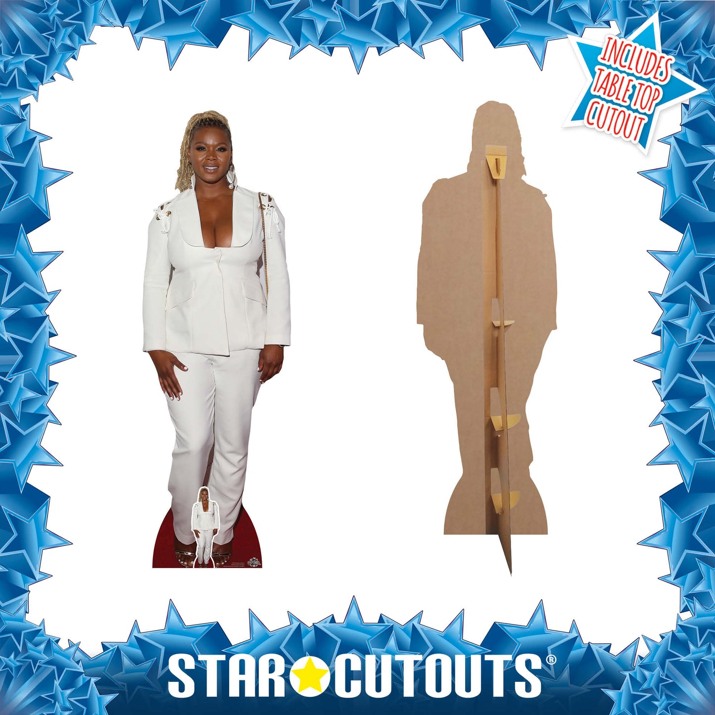 CS794 Claire Sulmers Height 175cm Lifesize Cardboard Cut Out With Mini