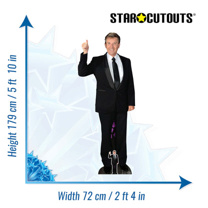 CS801 Daniel O'Donnell Height 179cm Lifesize Cardboard Cut Out With Mini