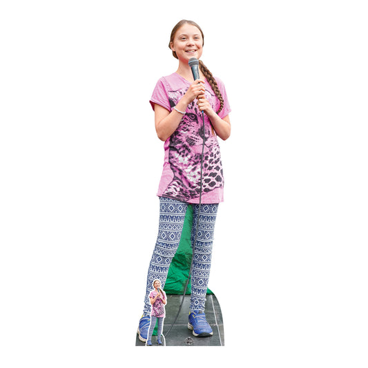 CS821 Greta Thunberg Height 150cm Lifesize Cardboard Cut Out With Mini