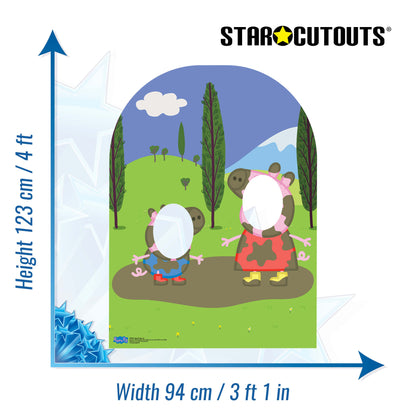 SC822 Peppa Pig Stand-In Muddy Puddle (Child Sized) Cardboard Cut Out Height 123cm