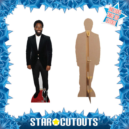 CS829 John David Washington Height 176cm Lifesize Cardboard Cut Out With Mini