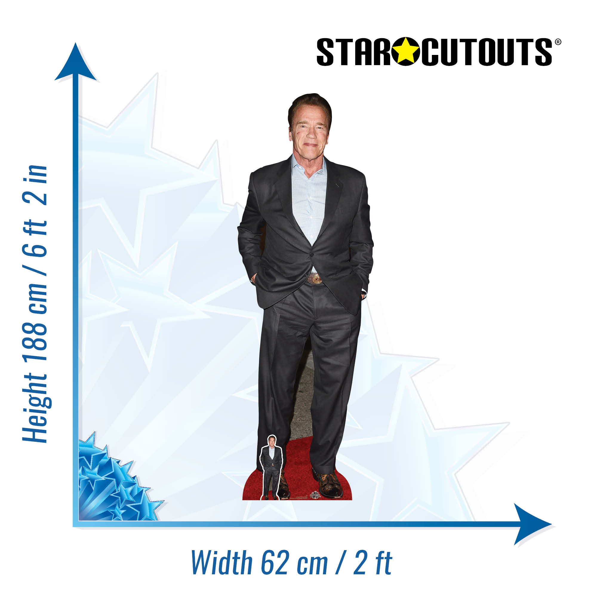 Star Cutouts Ltd SC2203 Elvis staande knuffelende Lifesize kartonnen Star Cutouts Ltd SC2203 Elvis staande knuffelende Lifesize kartonnen
