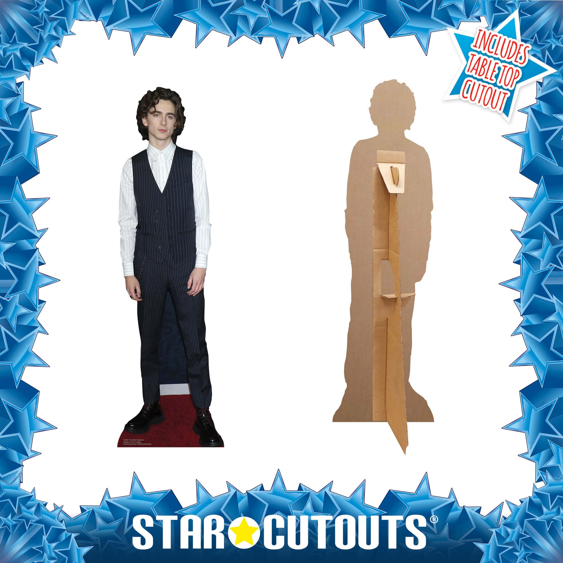 Star Cutouts Timothee Chalamet CS1195 - Sagome a T in cartone, altezza 31 cm, ideali per film a tema, feste, compleanni e fan, decorazioni per stanze ed eventi Star Cutouts Timothee Chalamet CS1195 - Sagome a T in cartone, altezza 31 cm, ideali per film a tema, feste, compleanni e fan, decorazioni per stanze ed eventi