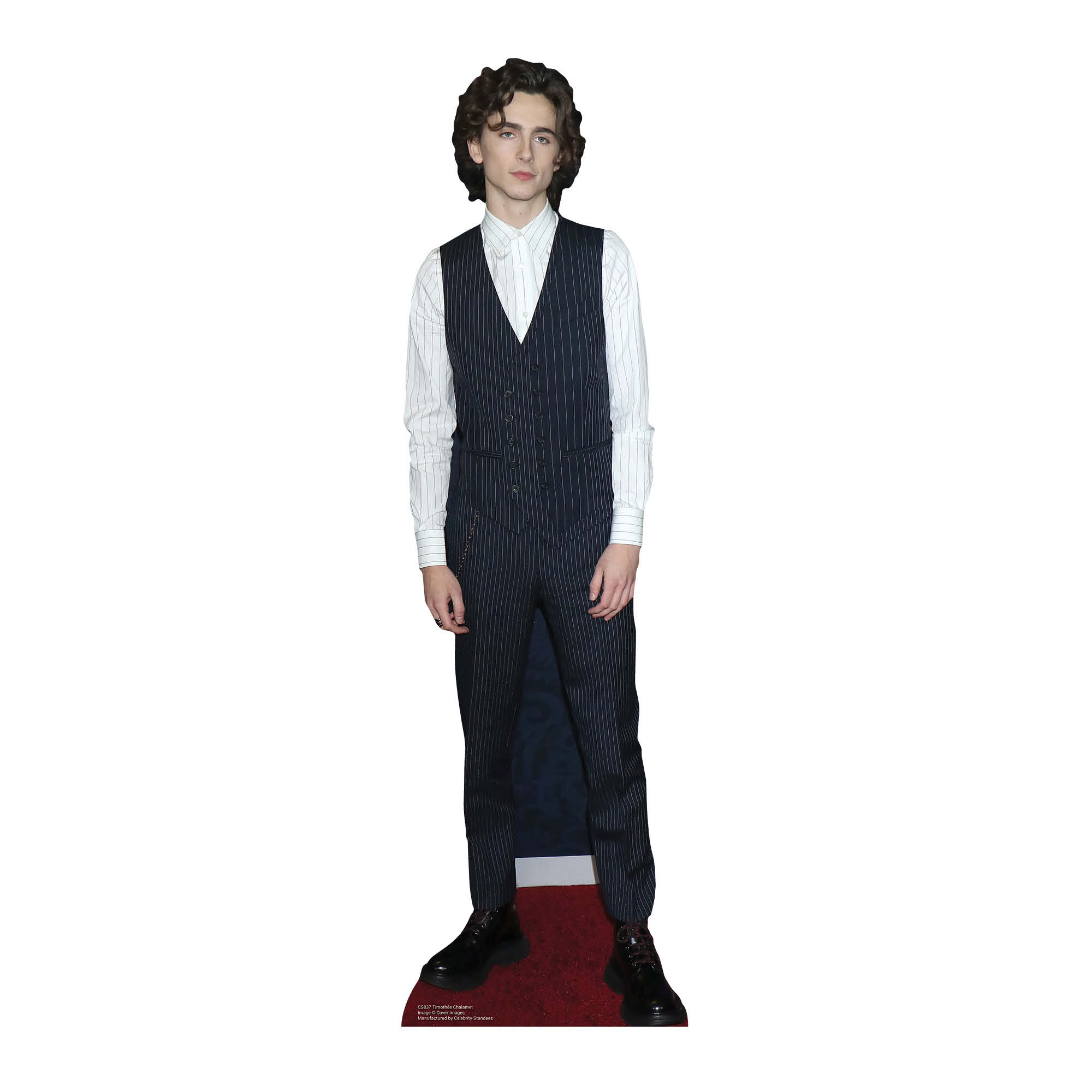 Star Cutouts Sagoma In Cartone Timothee Chalamet King Star - Mini Gilet, 89x26 Cm, Autoportante