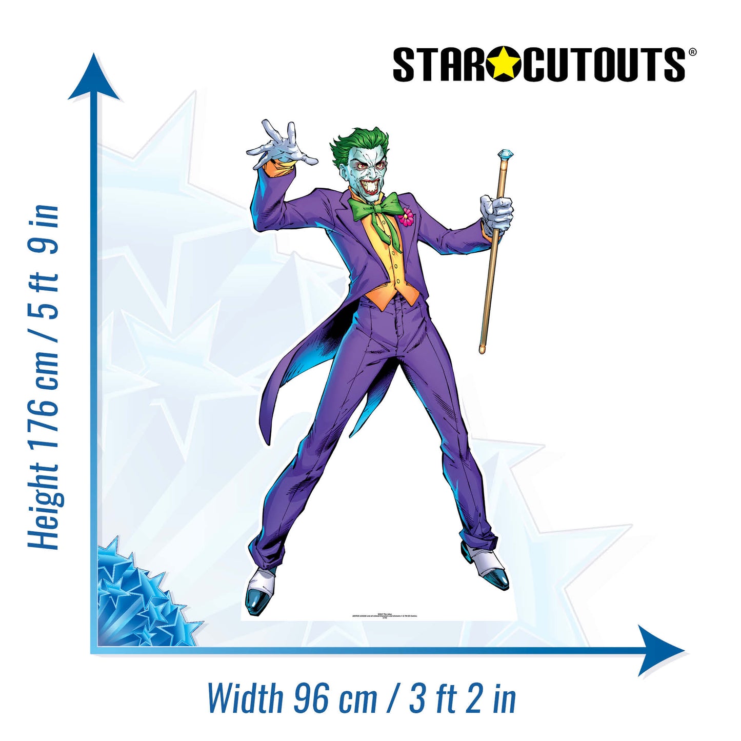 SC847 The Joker (DC-Comics) Cardboard Cut Out Height 176cm