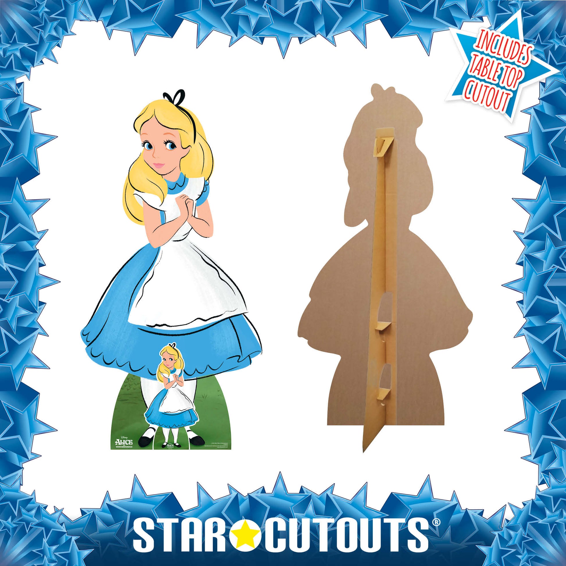 SC853 Alice Classic Alice in Wonderland Cardboard Cut Out Height 159cm - Star Cutouts