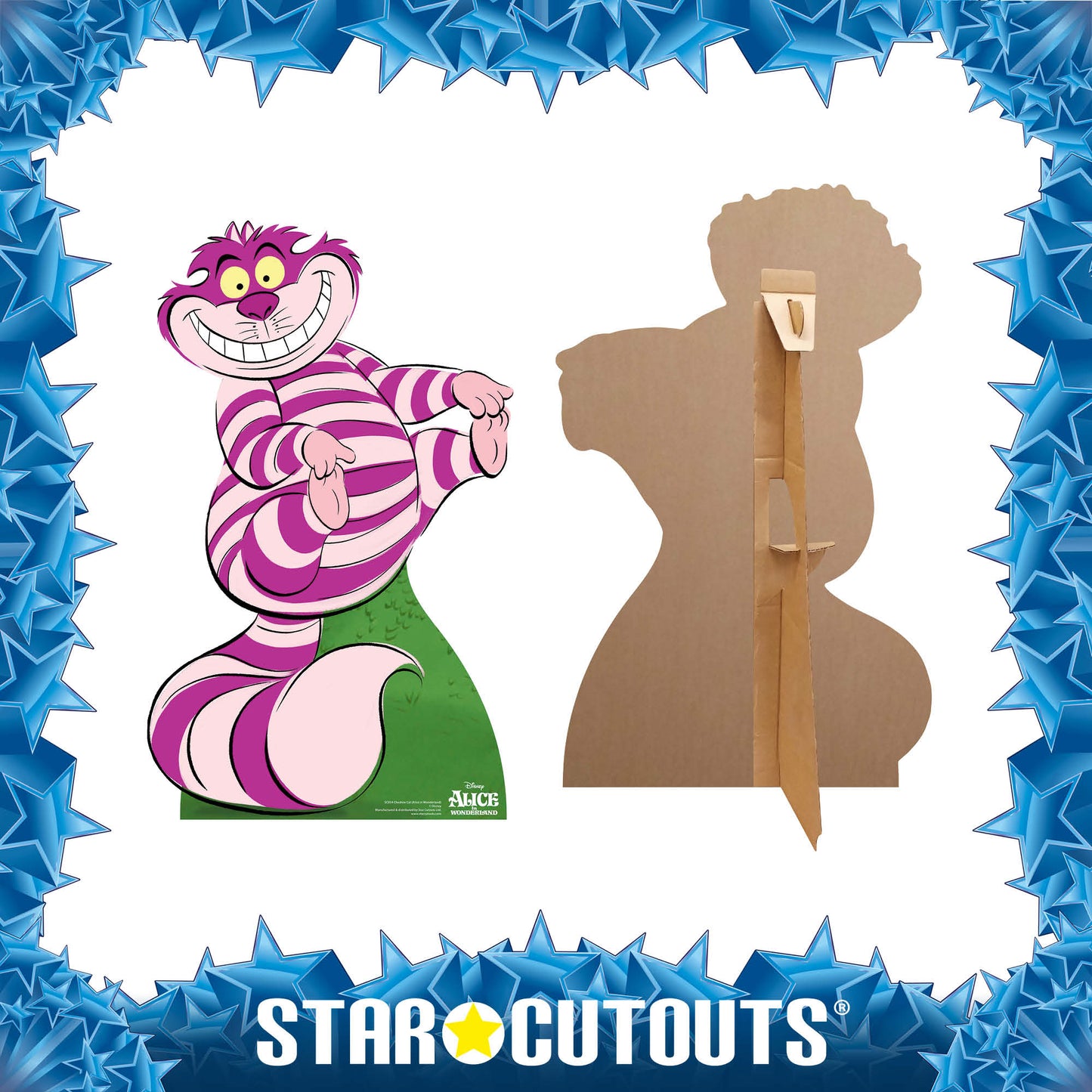 SC854 Cheshire Cat Classic Alice in Wonderland Cardboard Cut Out Height 93cm - Star Cutouts