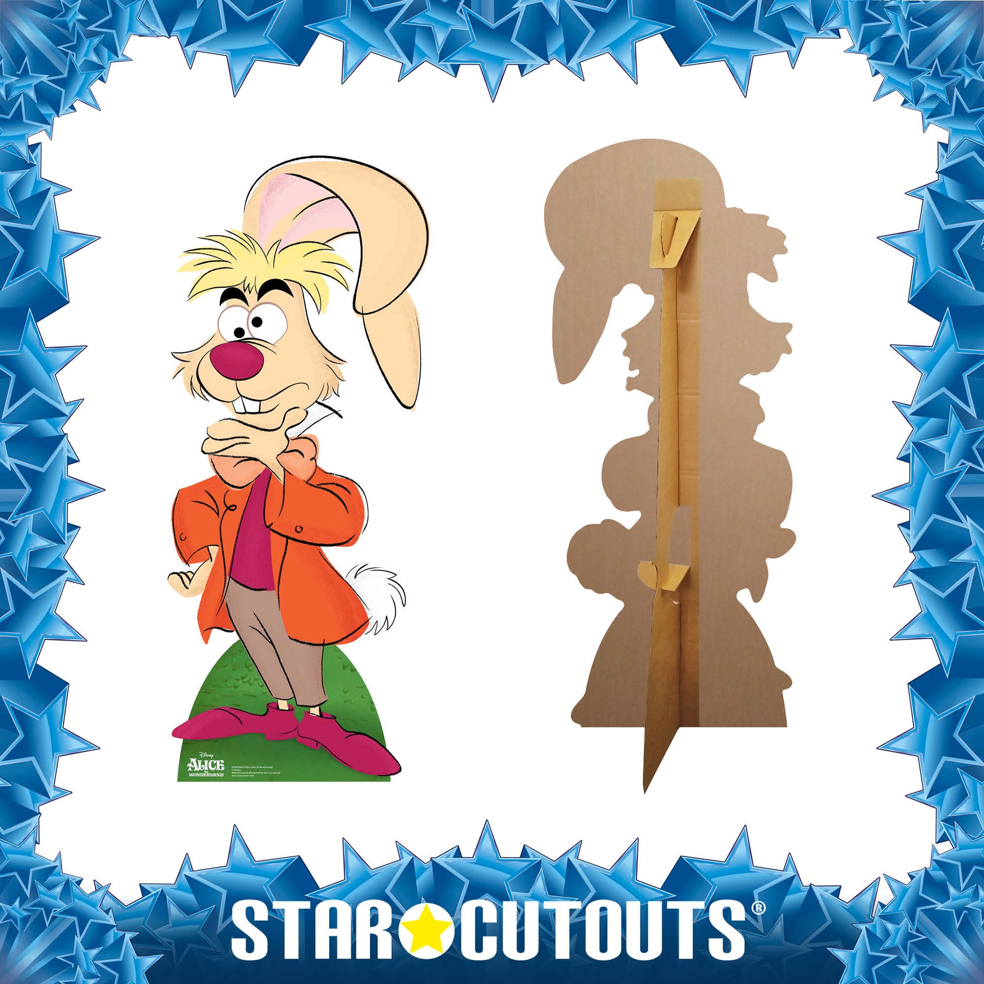 SC856 March Hare Classic Alice in Wonderland Cardboard Cut Out Height 131cm - Star Cutouts