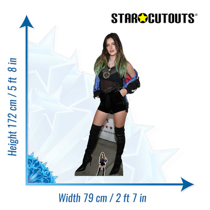 CS866 Bella Thorne Boots Green Hair Height 172cm Lifesize Cardboard Cut Out With Mini