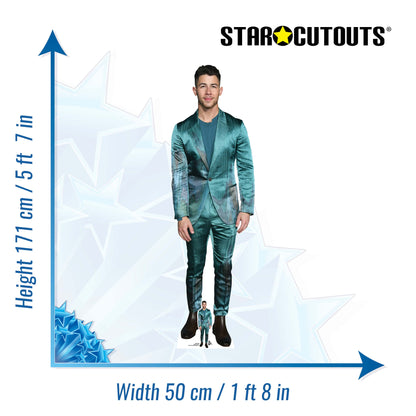 CS872 Nick Jonas Singer Height 172cm Lifesize Cardboard Cut Out With Mini