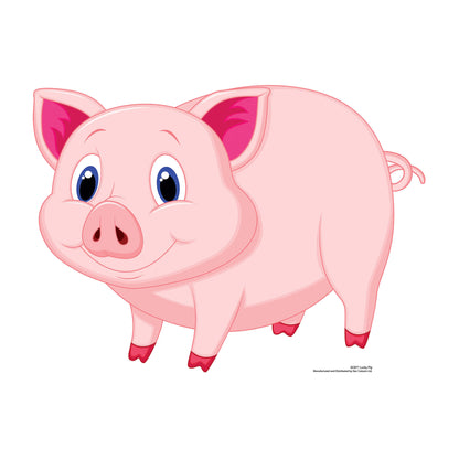 SC877 Lucky Pig a.k.a GLÜCKSSCHWEIN Cardboard Cut Out Height 60cm