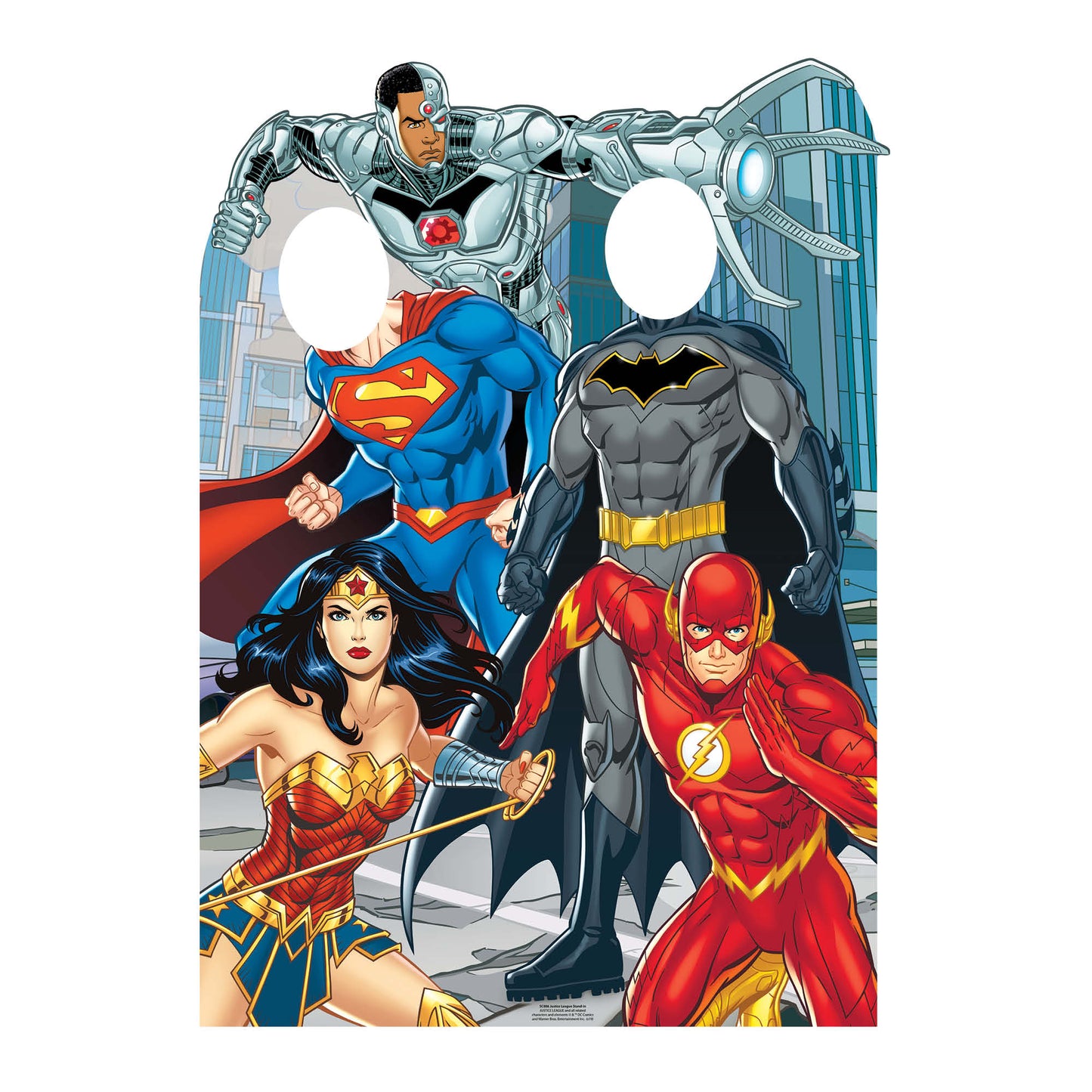 SC886 Justice League Stand-In Animated Child Size Cardboard Cut Out Height 135cm - Star Cutouts