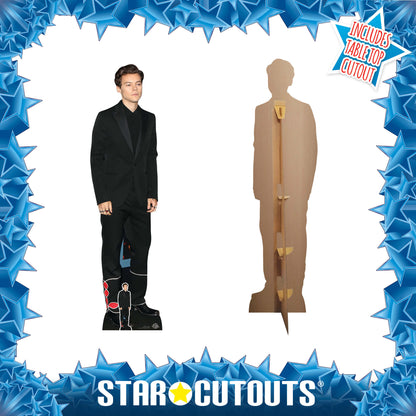 CS886 Harry Black Suit Height 183cm Lifesize Cardboard Cut Out With Mini