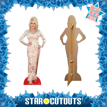 CS889 Dolly Parton Height 161cm Lifesize Cardboard Cut Out With Mini