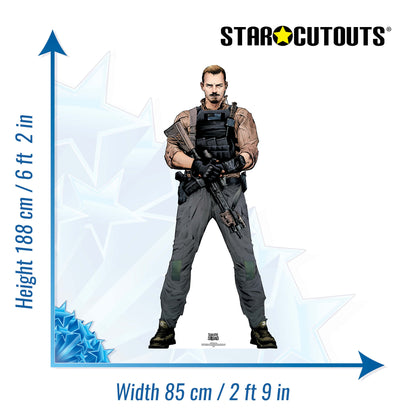 SC895 Rick Flag (Suicide Squad) Cardboard Cut Out Height 188cm