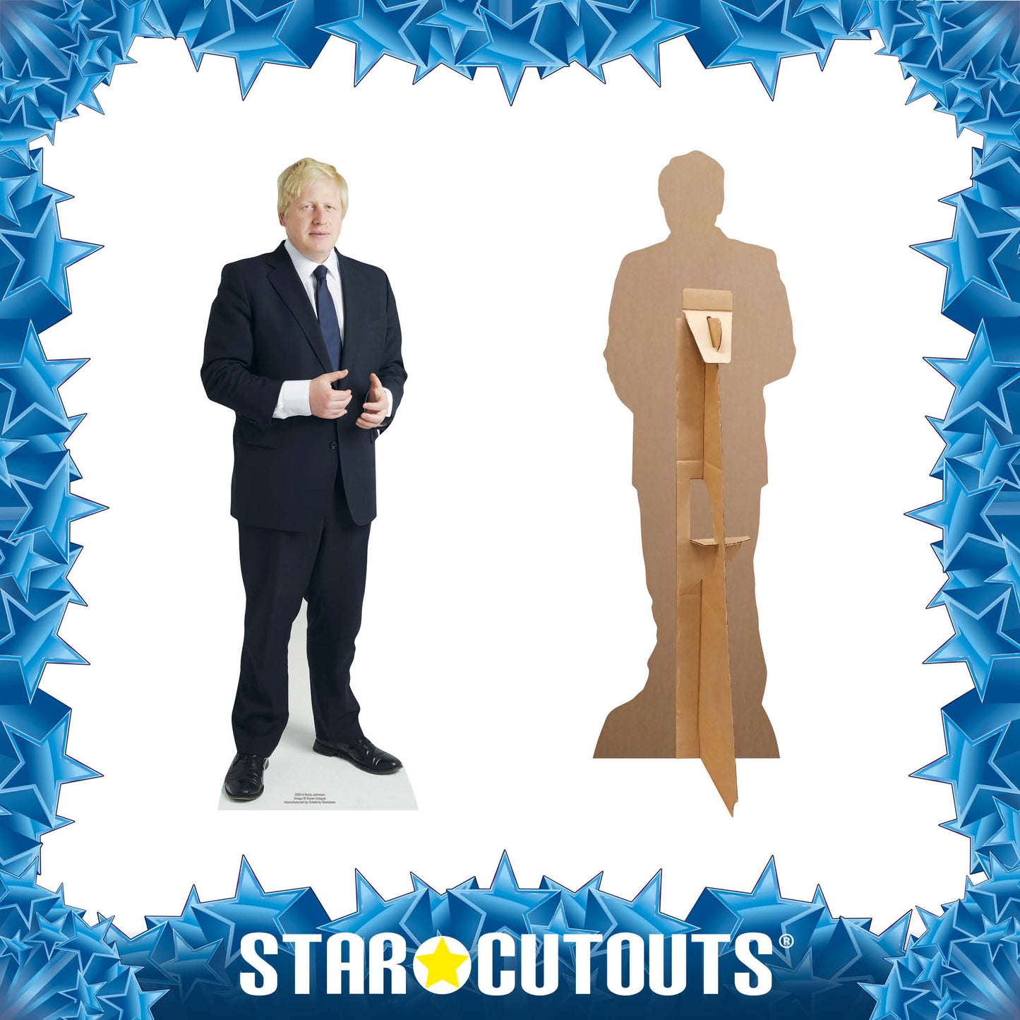 CS916 Boris Johnson (Star Mini) Height 89cm Small Cardboard Cut Out