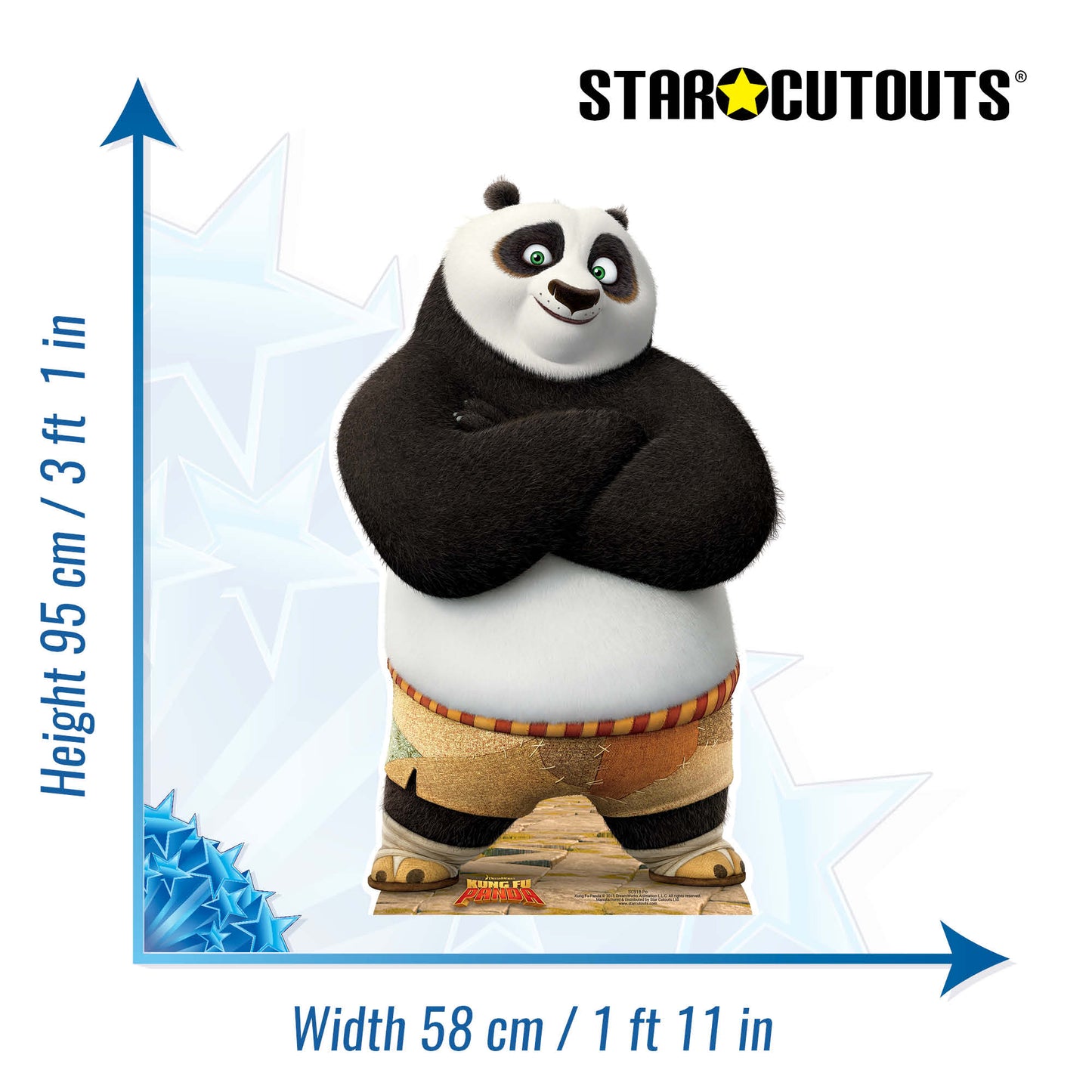 SC918 Po Ping (Kung Fu Panda) (STAR MINI) Cardboard Cut Out Height 95cm