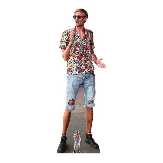 CS927 Peter Crouch Height 194cm Lifesize Cardboard Cut Out With Mini