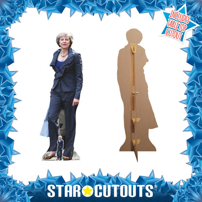 SC942 Theresa May Cardboard Cut Out Height 170cm