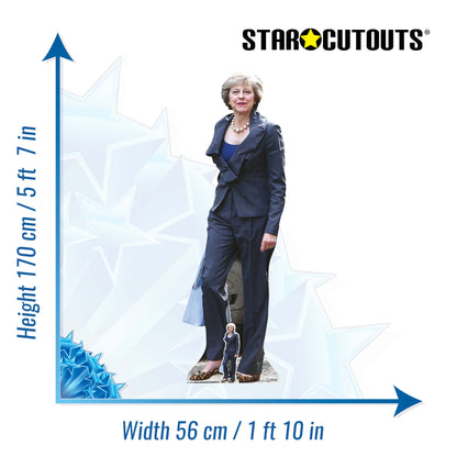SC942 Theresa May Cardboard Cut Out Height 170cm